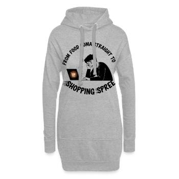 Black Friday Shopping Spree - Hoodie Dress - heather grey - Front