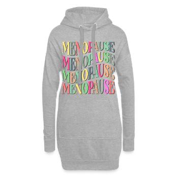KLIMAKTERIUM FRAUEN WECHSELJAHRE MENOPAUSE - Hoodie-Kleid - Grau meliert - Vorne