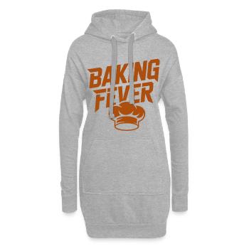 Baking Fever Tee - Hoodie-Kleid - Grau meliert - Vorne