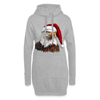 Adler Christmas - Hoodie-Kleid - Grau meliert - Vorne