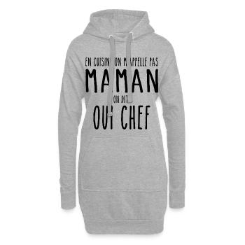 Cooking Mom the Cook Cooking Mom Mother - Hoodie-Kleid - Grau meliert - Vorne