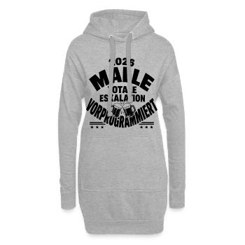 Malle 2026 Totale Eskalation vorprogrammiert  - Hoodie-Kleid - Grau meliert - Vorne