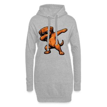 Nettoyage du dossin rhodésien - Sweat-shirt à capuche long Femme - gris chiné - Devant