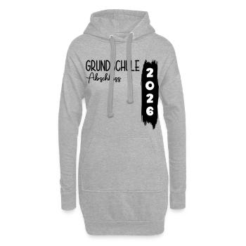 Grundschule Abschluss 2026 - Hoodie-Kleid - Grau meliert - Vorne