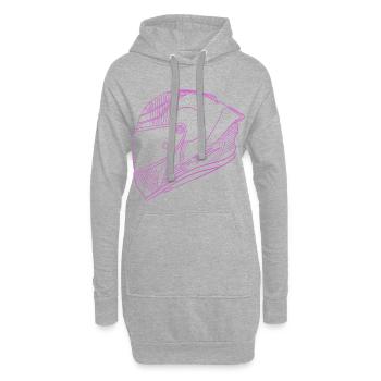 Helm - Hoodie-Kleid - Grau meliert - Vorne