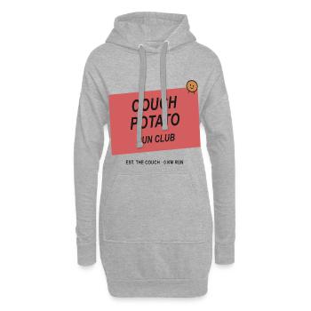 Couchpotato Laufclub - Hoodie-Kleid - Grau meliert - Vorne