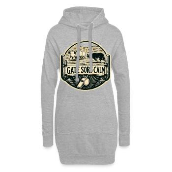 GATE SORT CALM Hund - Hoodie-Kleid - Grau meliert - Vorne