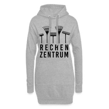 Rechenzentrum IT EDV Nerd Computer schwarz - Hoodie-Kleid - Grau meliert - Vorne