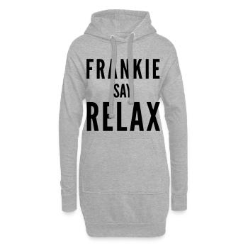 THE FASHION TEE - FRANKIE SAY RELAX BLACK - Hoodie-Kleid - Grau meliert - Vorne