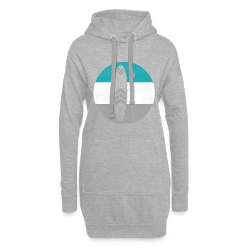 SUP Board & Paddel - Stand-Up Paddle Paddling - Hoodie-Kleid - Grau meliert - Vorne