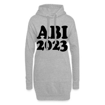 Abi 2023 - Hoodie-Kleid - Grau meliert - Vorne