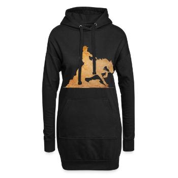Arrêt de glisse Western Riding Gift - Sweat-shirt à capuche long Femme - noir - Devant