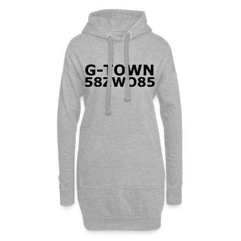 G Town - Gevelsberg Hood - Hoodie-Kleid - Grau meliert - Vorne