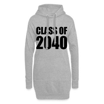 Class of 2040 - Hoodie-Kleid - Grau meliert - Vorne
