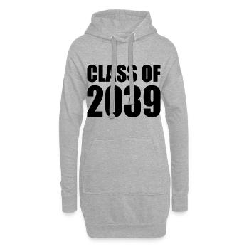 Class of 2039 - Sweat-shirt à capuche long Femme - gris chiné - Devant
