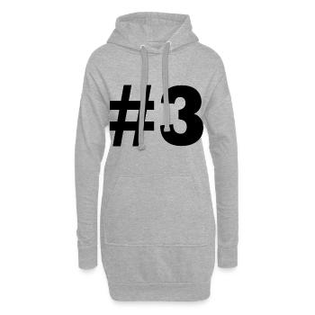 #3 - Hoodie-Kleid - Grau meliert - Vorne