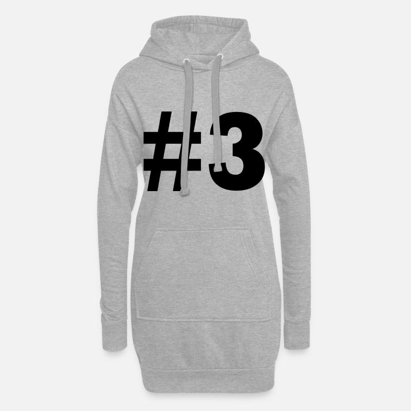 #3 - Hoodie-Kleid - Grau meliert