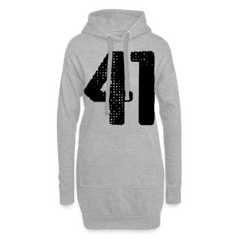 Maillot à 41 numéros - Sweat-shirt à capuche long Femme - gris chiné - Devant