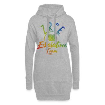 Zrce Eskalation - Hoodie-Kleid - Grau meliert - Vorne