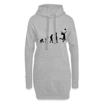 Evolution Volleyball - Hoodie-Kleid - Grau meliert - Vorne