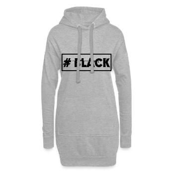 # Black - Hoodie Dress - heather grey - Front