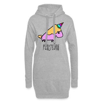 Poneycorn - Hoodie-Kleid - Grau meliert - Vorne