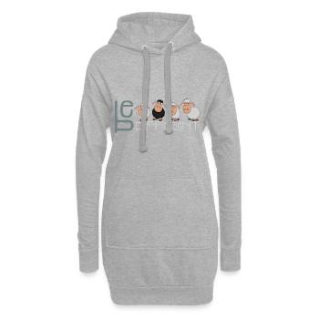 Soyez différent mouton - mouton drôle drôle - Sweat-shirt à capuche long Femme - gris chiné - Devant