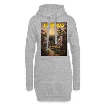 Honduras Stolz Herkunft Geschenk - Hoodie-Kleid - Grau meliert - Vorne