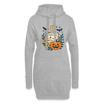 Halloween Toast Kostüm Geschenk - Hoodie-Kleid - Grau meliert - Vorne