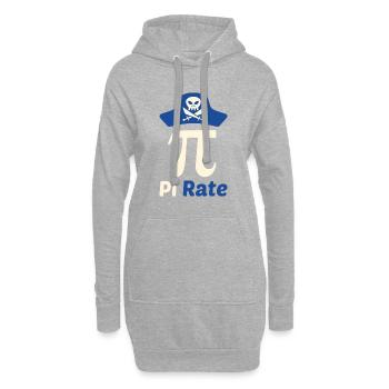 Taux de Pi Jour de Pi 14.03. Mathématiques Circulaire Nombre Pi - Sweat-shirt à capuche long Femme - gris chiné - Devant