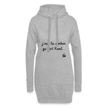 Les Tontons Flingueurs ! Réplique culte - Raoul - Sweat-shirt à capuche long Femme - gris chiné - Devant
