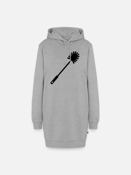 klobürste - Hoodie-Kleid - Grau meliert
