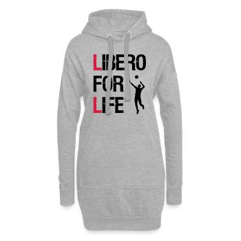 Libero for Life - Hoodie-Kleid - Grau meliert - Vorne