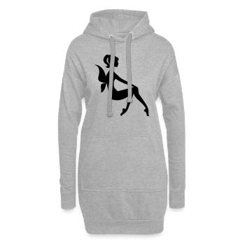 Fee - Hoodie-Kleid - Grau meliert - Vorne