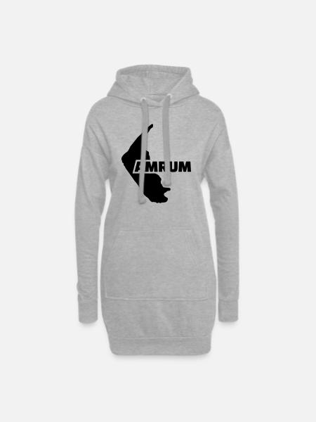 Amrum - Hoodie-Kleid - Grau meliert