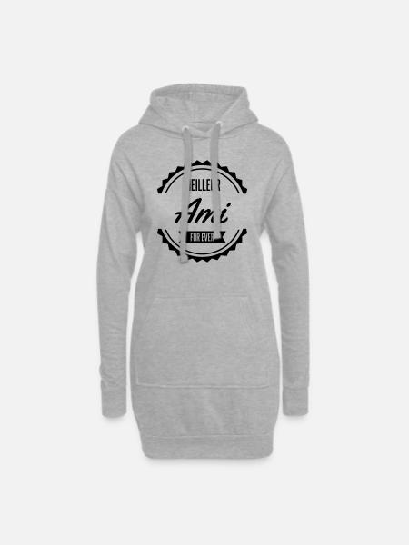 meilleur ami - Hoodie Dress - heather grey
