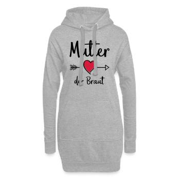 mutter der braut - Hoodie-Kleid - Grau meliert - Vorne