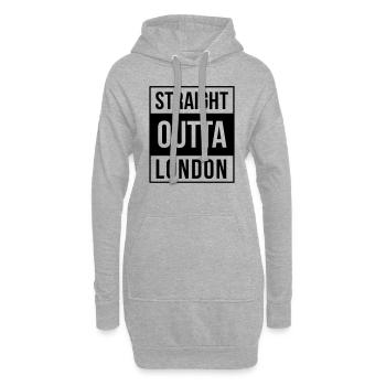 london - Hoodie-Kleid - Grau meliert - Vorne