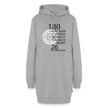 Darts Dart - Hoodie-Kleid - Grau meliert - Vorne