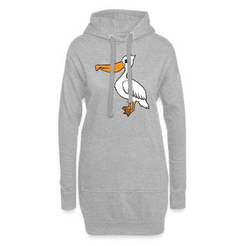 pelican - Hoodie Dress - heather grey - Front