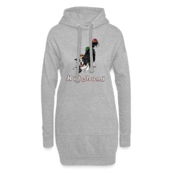 Hütehund - Hoodie-Kleid - Grau meliert - Vorne