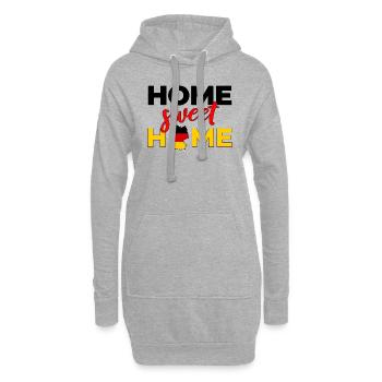 Deutschland Home Heimat Deutscher Germany - Hoodie-Kleid - Grau meliert - Vorne