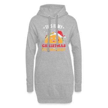 Cadeaux de Noël Noël - Sweat-shirt à capuche long Femme - gris chiné - Devant