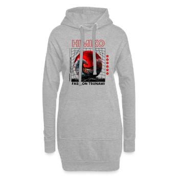 Himiko Wave Mode Elegant - Hoodie-Kleid - Grau meliert - Vorne