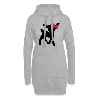 Sweet Dear [friswit.nl] - Hoodie-Kleid - Grau meliert - Vorne