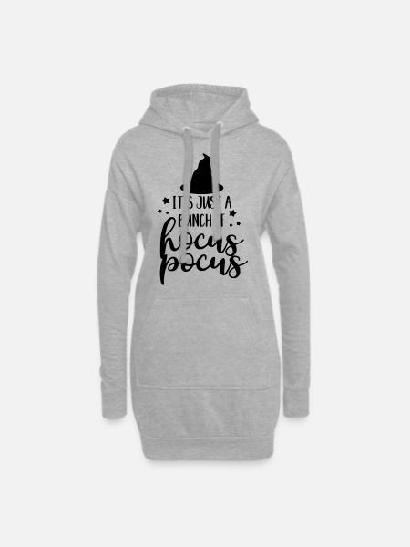 Its just a bunch of hocus pocus - Hoodie-Kleid - Grau meliert