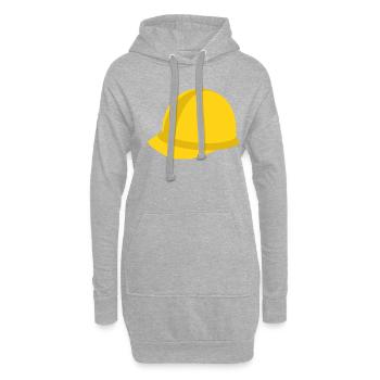 helm - Hoodie-Kleid - Grau meliert - Vorne