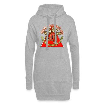 Got Created the musik - Hoodie-Kleid - Grau meliert - Vorne