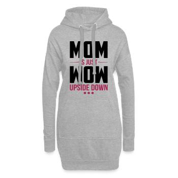 Maman est juste wow cadeau de la fête des mères - Sweat-shirt à capuche long Femme - gris chiné - Devant