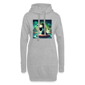Vokasma 🔮🔮🔮 - Hoodie-Kleid - Grau meliert - Vorne